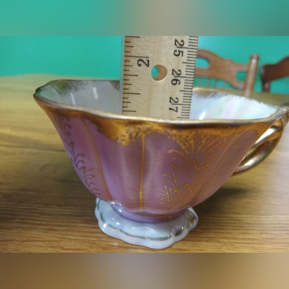Vintage Japanese Iridescent Lusterware Tea Cup - Picture 4 of 13